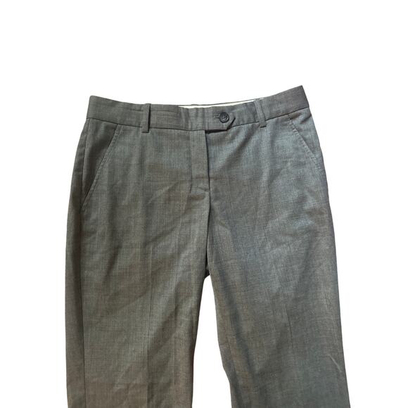 Women 4 Theory Gray Wool Slacks Dress Pants Trousers Slacks Work Career Suit - Picture 2 of 5